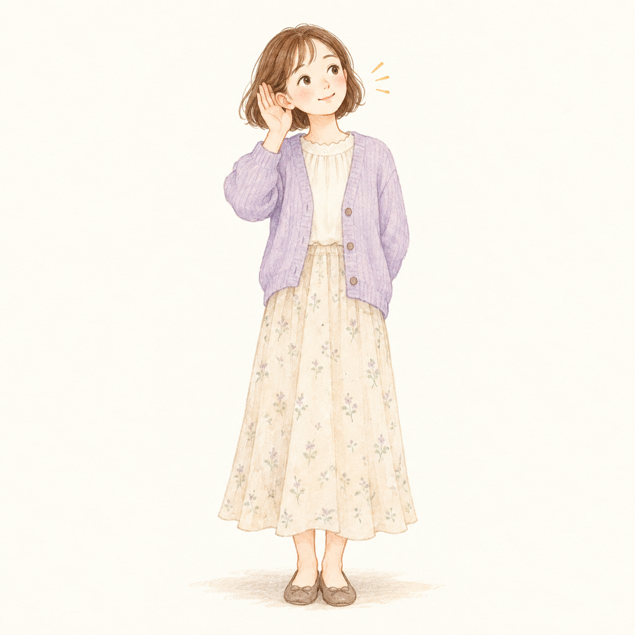 じっくり聞く人のオリジナルキャラクター